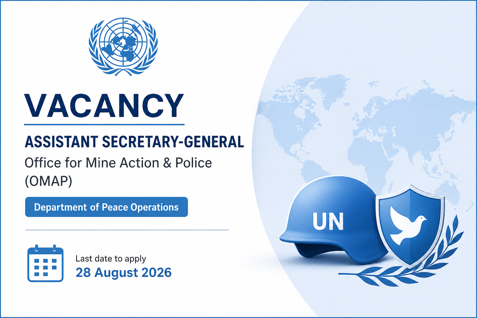 UN Seeks Senior Global Leadership for Mine Action and Police - THE NEWSMAN OF INDIA.COM